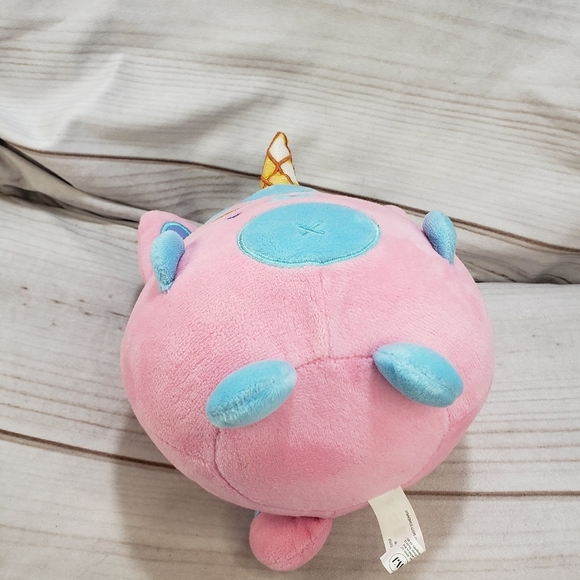 Krew District Funneh Rainbow Cat Unicorn Squish Plush Stuffed Toy Pink Blue 8" - Picture 5 of 10